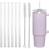 6 Popotes Reutilizables para Vaso con 2 Cepillos Limpiadores, Pajitas