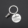 TGBJE Coffee Lovers Gift Coffee Cup Charm Keychain Coffee Junkie