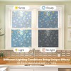 Bezavsgnl Stained Window Privacy Film 3D Rainbow Dazzling Bubble Pattern