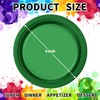 CC-SLZP 120 PCS Green Plastic Plates, 9 Inch Disposable Dinner