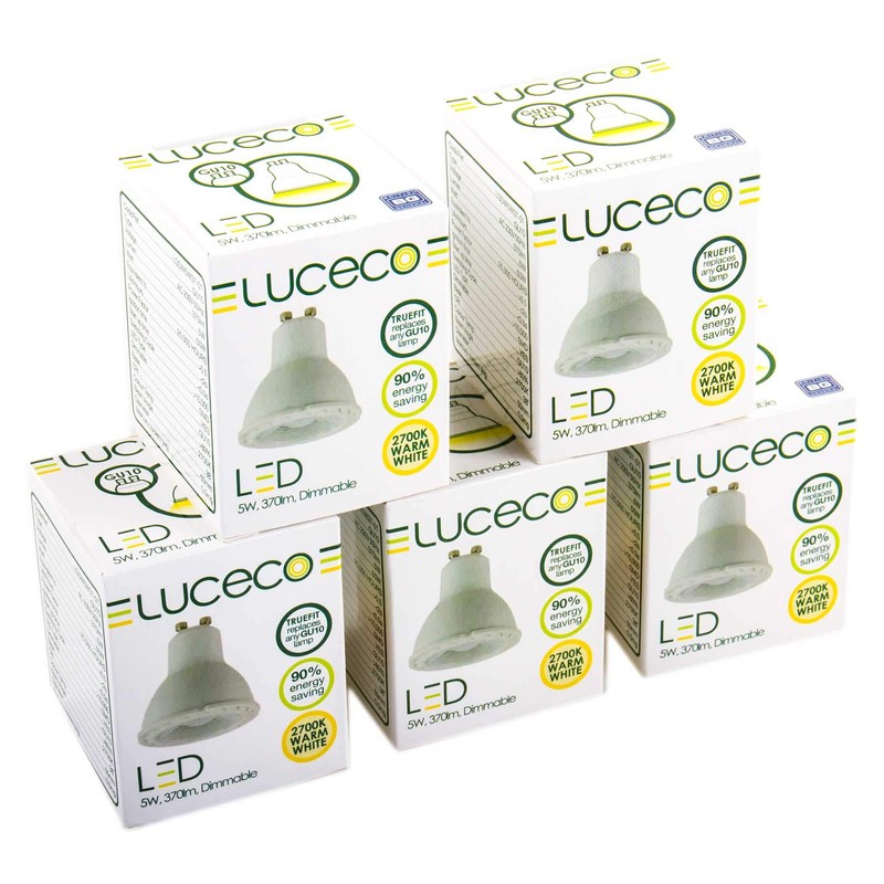 Luceco GU10 5 Watt LED Lamp 370 lm 2700 K
