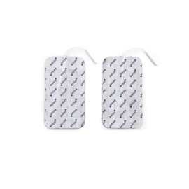 2 große Elektroden Pads - 12x7 cm für TENS & EMS - Wiederverwendbare Klebeelektroden Pads für TENS und EMS Geräte - Sehr gute Haft- & Leitfähigkeit | Zertifiziertes Medizinprodukt - axion