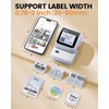 Ponek Label Maker Machine with 3 Tapes, M100 Bluetooth Label