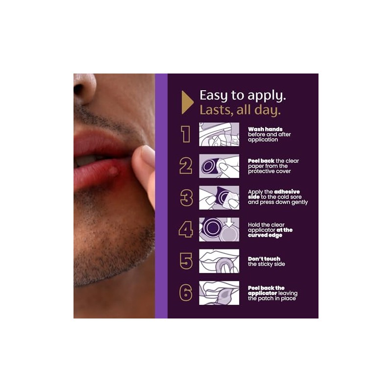 Mederma Parche curativo discreto para dolor labial (15 unidades)