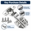 Soft Close Cabinet Hinges for Full Overlay Doors – Stainless