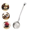 Cabilock 2pcs Stainless Steel Handle Sauce Spoon for Kitchen Use