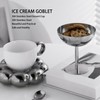 Stainless Steel Goblet Cup, 5.2oz Dessert Cups, Pudding Cups, for
