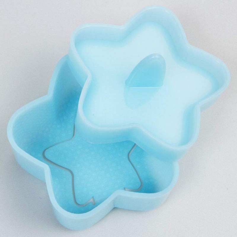 Akebono WE-401 Rice Ball Mold, Star-Shaped, Blue, Easy, Just Press
