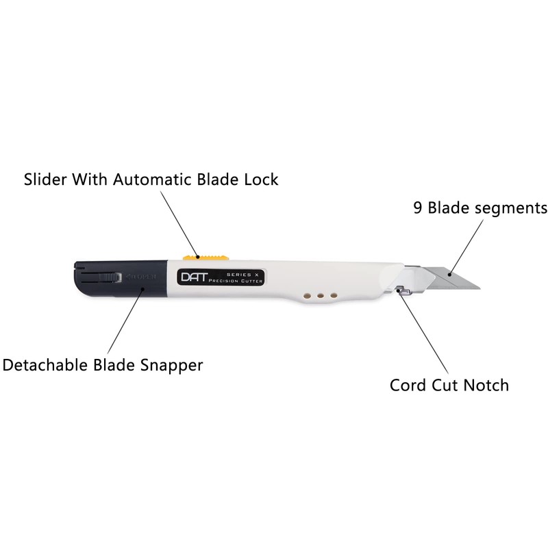 Utility Knife, DAT Series-X Portable Box Cutter, Fine Point Arts