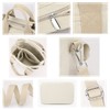 Aquamie Small Mini Tote Bag with Dividers, Zipper, Shoulder, Cross-body