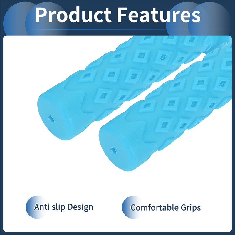 INFINAUTO Bike Handlebar Grips Covers, 120mm Bicycle End Grips Protector