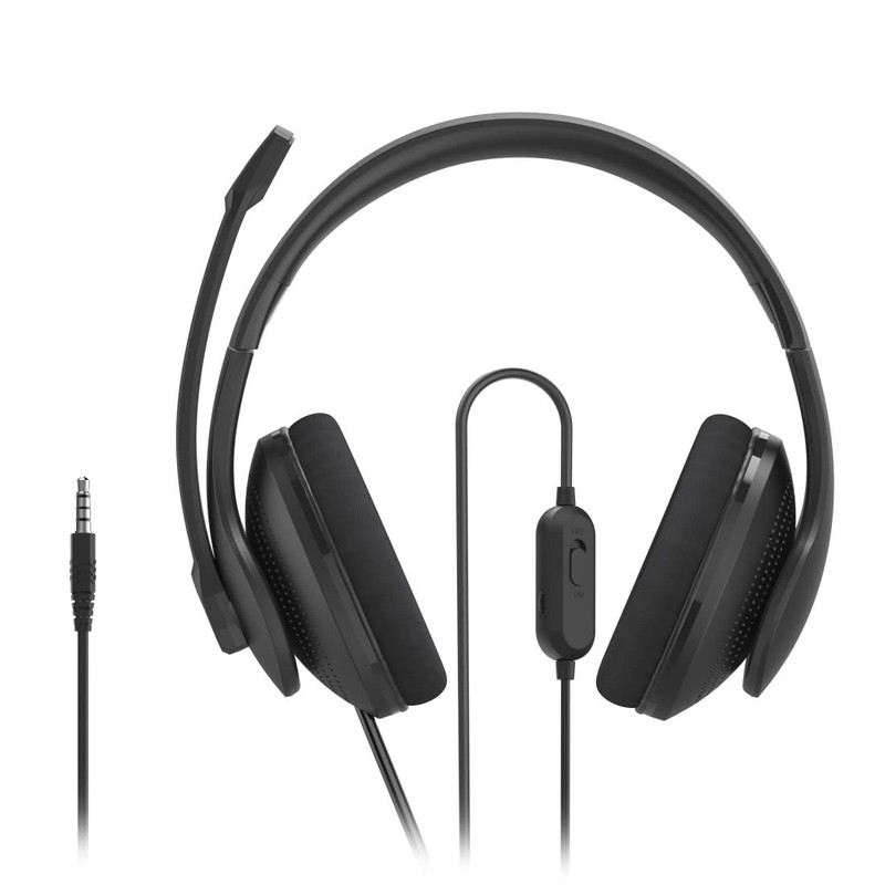 Hama Headset with Microphone (Wired Headphones 3.5 mm Jack Connection,