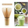 Matcha Tea Set Bamboo Matcha Whisk, Ceramic Whisk Holder, Tea Scoop,