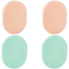 GORGECRAFT Pack of 4 Facial Cleansing Sponge, Reusable Sponges for Removing Make-Up, Oval Face Wash Sponges, Make Up Sponges for Foundation of the Face, Daily Cleansing, Gentle