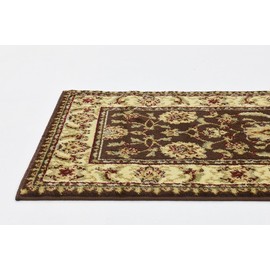 Unique Loom Voyage Collection Traditional Oriental Classic Intricate Design Area Rug, 2 ft 2 in x 3 ft 0 in, Brown/Ivory