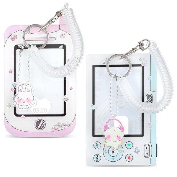 TIESOME Pack of 2 Popularity Photocard Holder, Cute Cartoon Acrylic