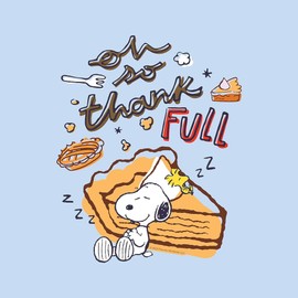 CafePress Snoopy So Thank Full Tumbled Stone - Set of 4 Coasters Set of 4