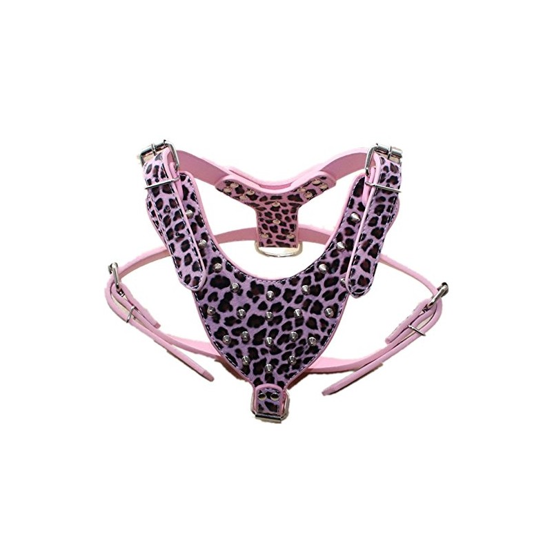 Haoyueer Leather Sharp Spiked Studded Dog Collars, Harnesses & Leashes