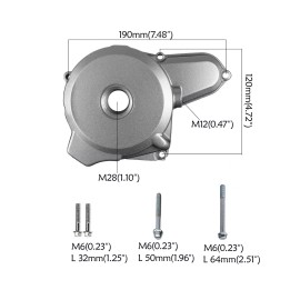 Unbranded Left Side Engine Motor Stator Cover 50cc 110cc 125cc ATV Quad Dirt Bike Taotao