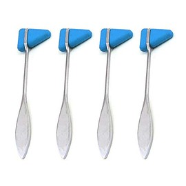 Set of 4 Taylor Percussion Reflex Hammers - Diagnostic Medical Instruments, for Nurse, EMT, Medical Student, Doctor (Blue)