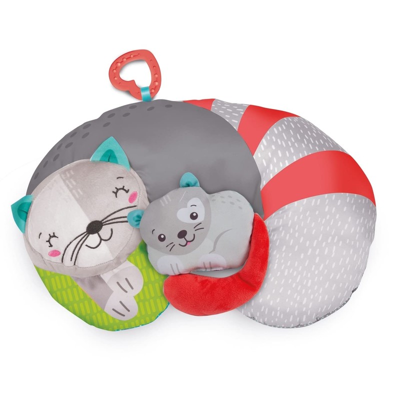 Clementoni 17278 Kitty-Cat Tummy Pillow, Multi-Colour