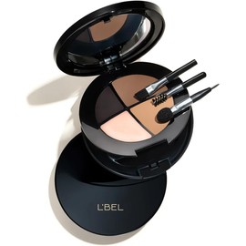 L'BEL Estuche Perfeccionador de Cejas y Ojos – Kit Profesional con Sombra, Delineador, Gel Fijador e Iluminador, Color Cholocat, 4.4g