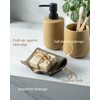 Zoeeker Self-Draining Soap Dish, Ceramic Bar Soap Holder with Drainage