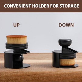 TYDAP Cutting Board Oil Wax Applicator with Holder, Board Applicator for Applying Mineral Oil, Wax, Wood Oil on Cutting Boards, Spatula, Butcher Blocks, Spoon and Other Wooden Bamboo Utensils