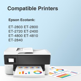 Faslvink Compatible 522 Black Ink Refill 522 High Capacity Bottle Black Replacement for Epson 522 Ink Refill Bottles Use for EcoTank ET-2800 ET-2720 ET-2803 ET-4700 ET-2840 ET-4810 ET-4800 Printer Ink