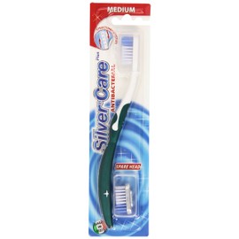 SILVER care-brosse Zahnbürste und Kopf Ersatz-durchschnitt
