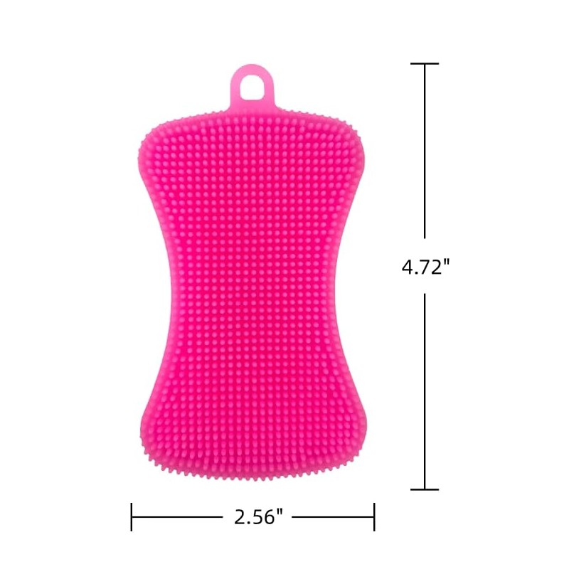 2PCS Silicone Dish Scrubber,Multi-Purpose&Efficient Kitchen Gadgets | for Kitchen Dish