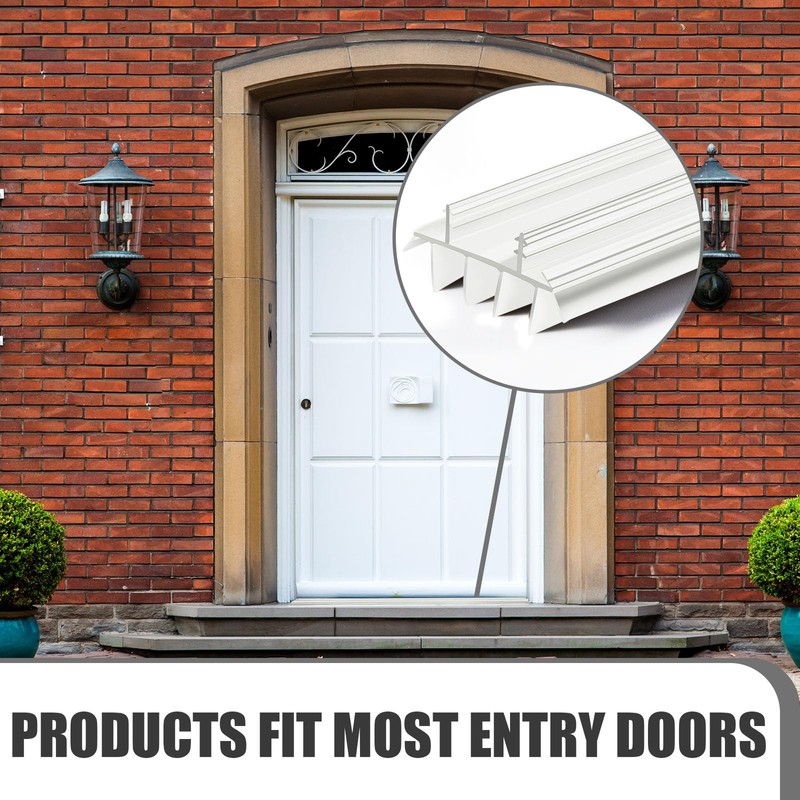 Pushglossy 2 Pcs Replacement Door Bottom with Vinyl Fins 36"