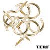 TERF® 25mm Round Bend Shoulder Cup Hook Screw 25mm (1