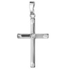 JEVELION Pendant Cross 925 Sterling Silver with Brilliant Silver Cross