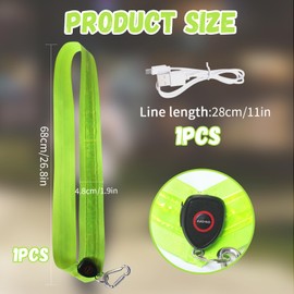 LED Running Lamp, Running Light Jogging with Reflectors Belt Clothing, LED Running Lamp Reflectors Adjustable Night Safety Light Running Belt Dog for Running Light Jogging Running Cycling Outdoor