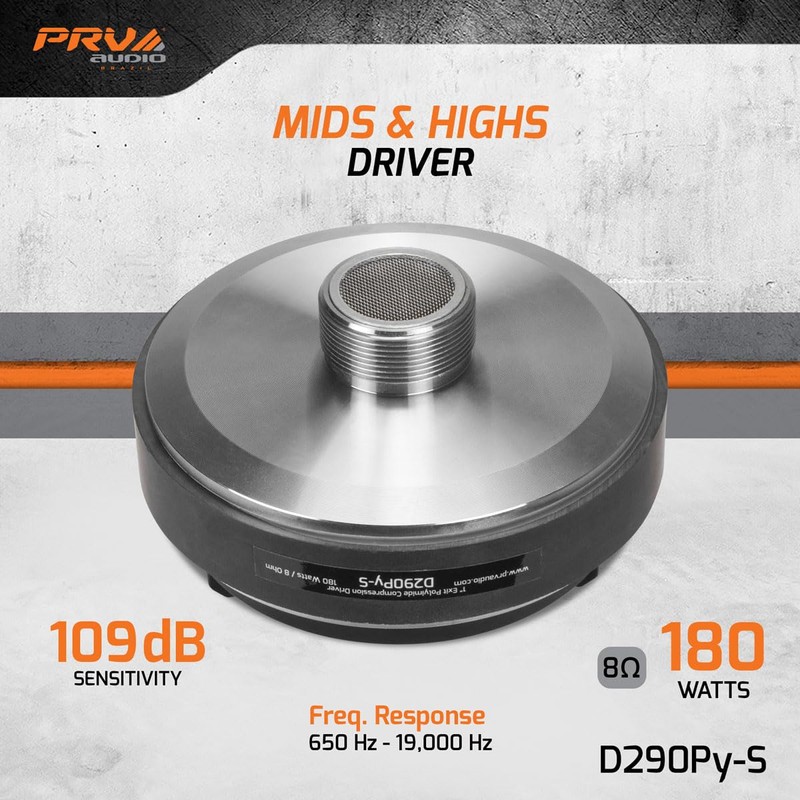 PRV AUDIO D290Py-S 180 Watts 1" Pro Audio Screw-on Compression