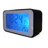 Clock Radio Alarm Clock with Thermometer (SN4491) in Black