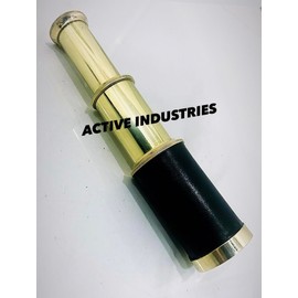 6" Nautical Brass Telescope Spyglass Rustic Vintage Functional Decor Gift by Active Industries
