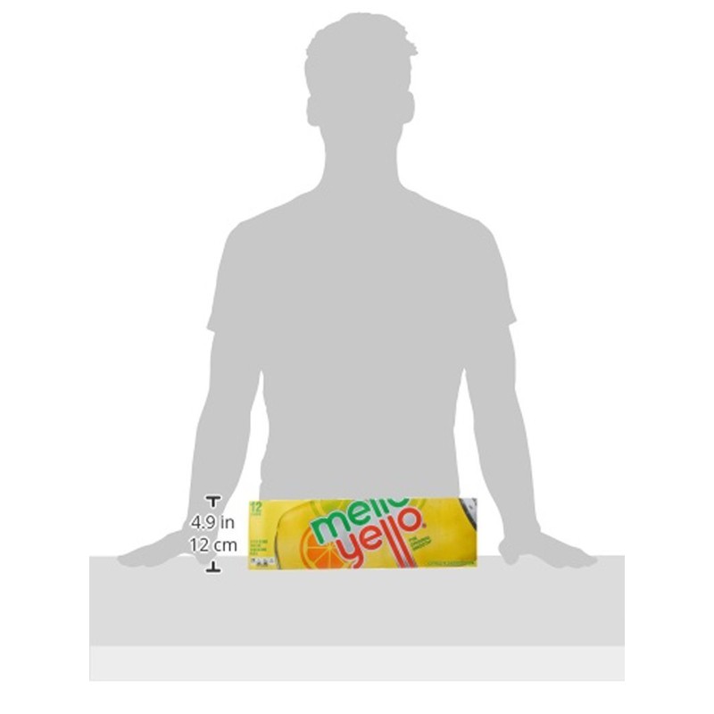 Mello Yello Soda Citrus, 12oz Can (Pack of 12, Total