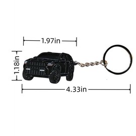 QUANSHULIN Sturdy stylish and durable metal model keychain Keychain for 2025 6th Generation 4Runner Stylish Car Accessories (Black)