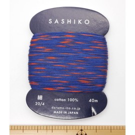 Yokota Daruma Sashiko Thread Single and Variegated Color (Sparkler, Thin 40M Card)