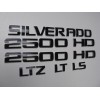 EmblemsPlus 2007-2018 Chevy Silverado 2500 HD Emblem Overlay Decal Letters