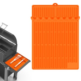 Silicone Griddle Tools Mat for Blackstone, Large Silicone Spatula Mat with Drip Pad - Perfect for Grilling, Cooking, and Griddle Use