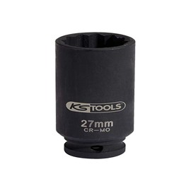 KS Tools 150.1703 Special drive shaft impact socket, 1/2", 27mm