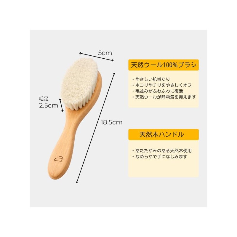 [Necessary for Sewing Situation] Luxury Plush Brush, 100% Natural Wool,