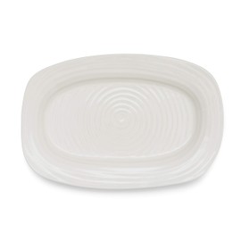 Portmeirion Sophie Conran White Sandwich Tray, 13.5 x 9 Inch, Rectangular Porcelain Serving Platter for Snacks & Entertaining, Dish, Dishwasher & Oven Safe, Kitchen Essential