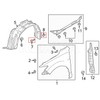 Rexka 20 Sets 5mm Fender Liner Bumper Cover Splash Shield