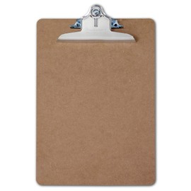 Saunders Recycled Hardboard Clipboard with High Capacity Clip, Letter Size, 8.5 inch x 12 inch, 1 Clipboard (05612)