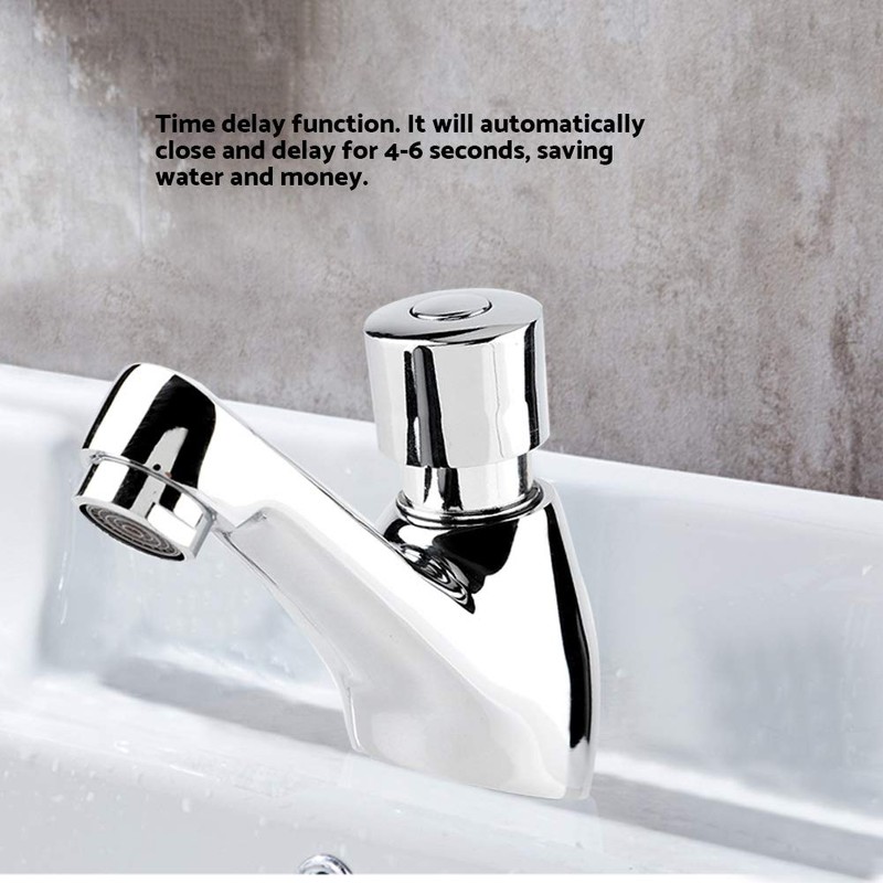 Chrome Plated Self Closing Robinet, Self Closing Faucet, Water Saving