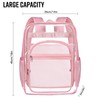 SDFGHG Clear Backpack,Sturdy Shape Heavy Duty Large Clear Backpack for
